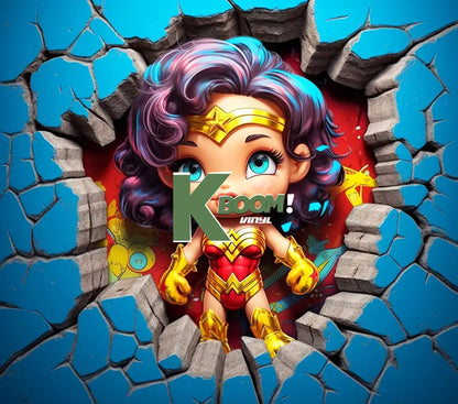 20 Oz Skinny Tumblers 3D Baby Super Heroes 60 image to choice from 59