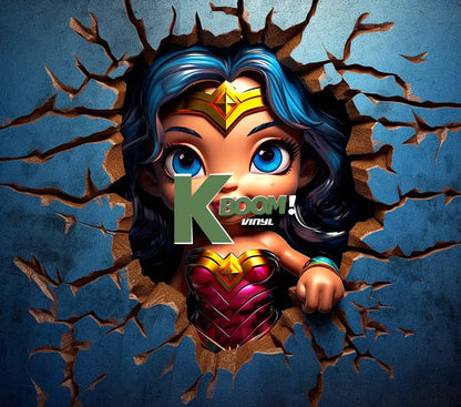 20 Oz Skinny Tumblers 3D Baby Super Heroes 60 image to choice from 60