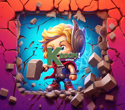 20 Oz Skinny Tumblers 3D Baby Super Heroes 60 image to choice from 9