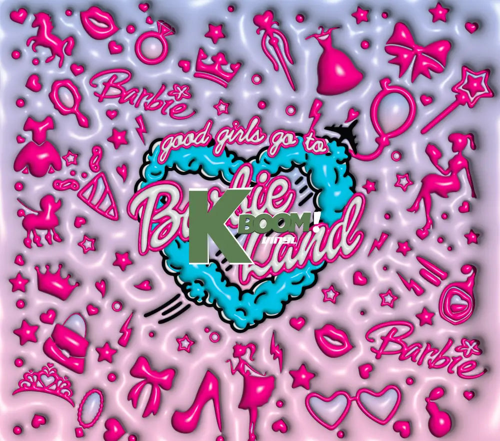 20 Oz Skinny Tumblers 3D Barbie A4 4 image to choice from 2