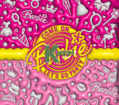 20 Oz Skinny Tumblers 3D Barbie A4 4 image to choice from 4