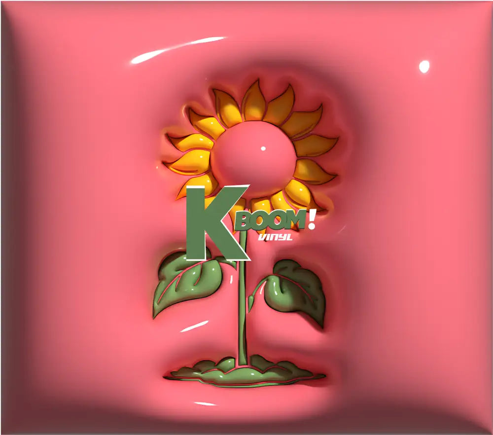 20 Oz Skinny Tumblers 3D Flowers 10 image to choice from 5