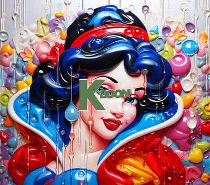 20 Oz Skinny Tumblers 3D paint design cartoon 1 30 image to choice from 30