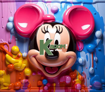 20 Oz Skinny Tumblers 3D paint design cartoon 4 (90-120)30 image to choice from