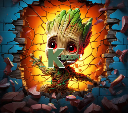 20 Oz Skinny Tumblers 3D Superheroes design 1 (1 -30)30 image to choice from 16