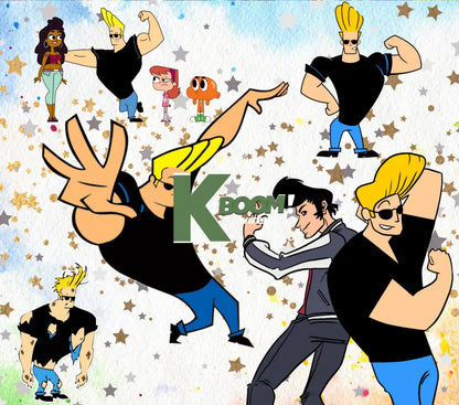 20 Oz Skinny Tumblers 90s cartoon design 1 41 image to choice from 18