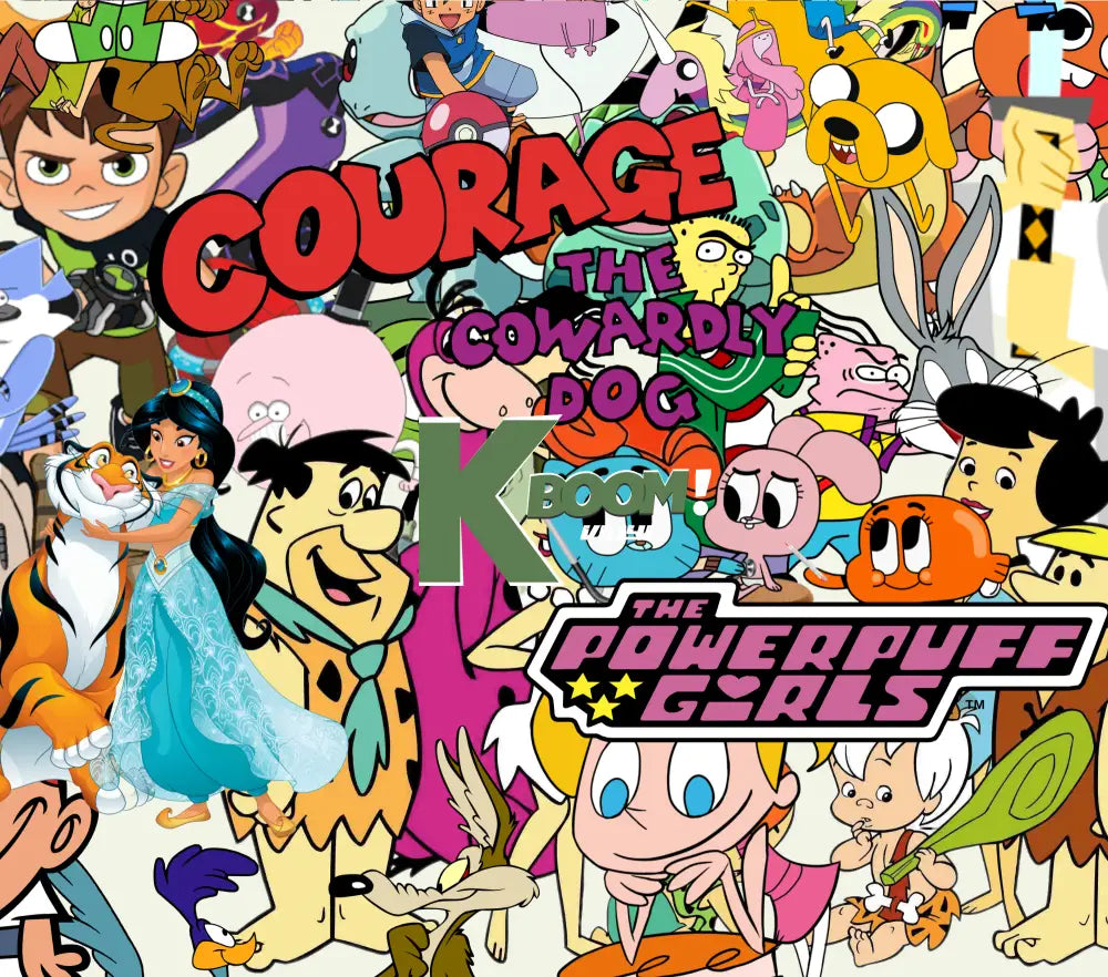 20 Oz Skinny Tumblers 90s cartoon design 1 41 image to choice from 23