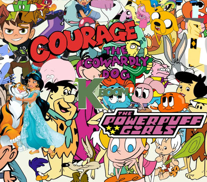 20 Oz Skinny Tumblers 90s cartoon design 1 41 image to choice from 23