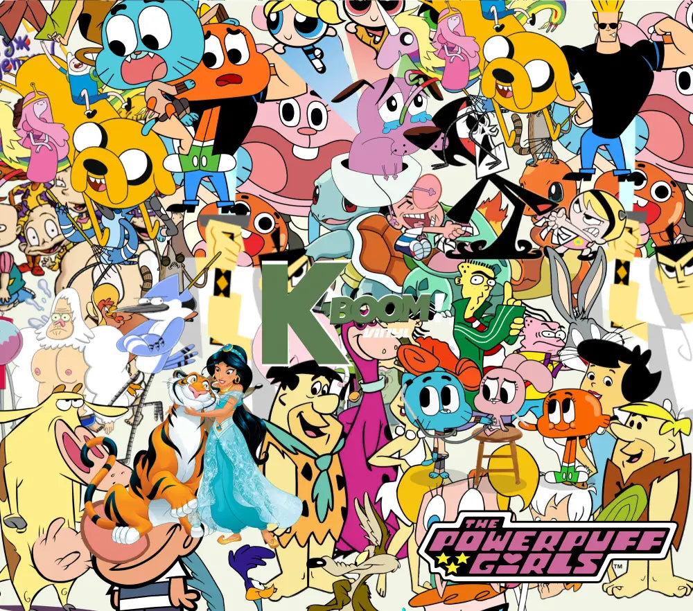 20 Oz Skinny Tumblers 90s cartoon design 1 41 image to choice from 24