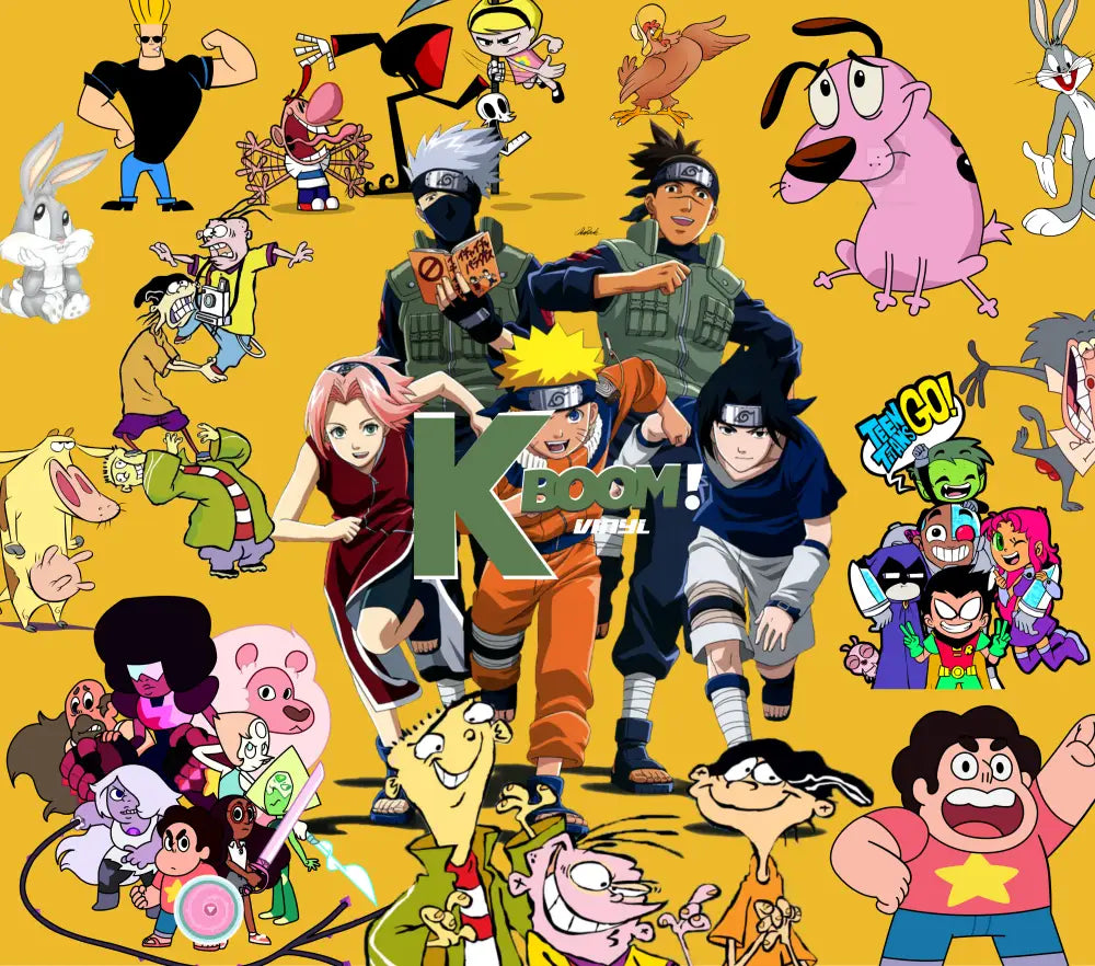 20 Oz Skinny Tumblers 90s cartoon design 2 21 image to choice from 12