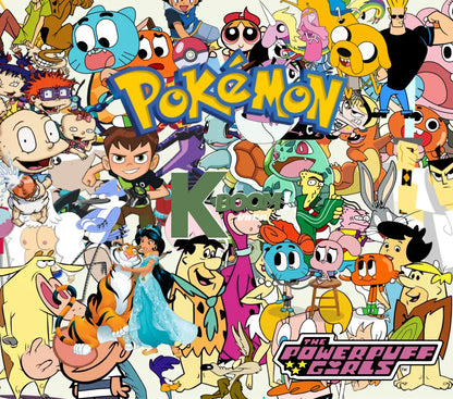 20 Oz Skinny Tumblers 90s cartoon design 2 21 image to choice from 15