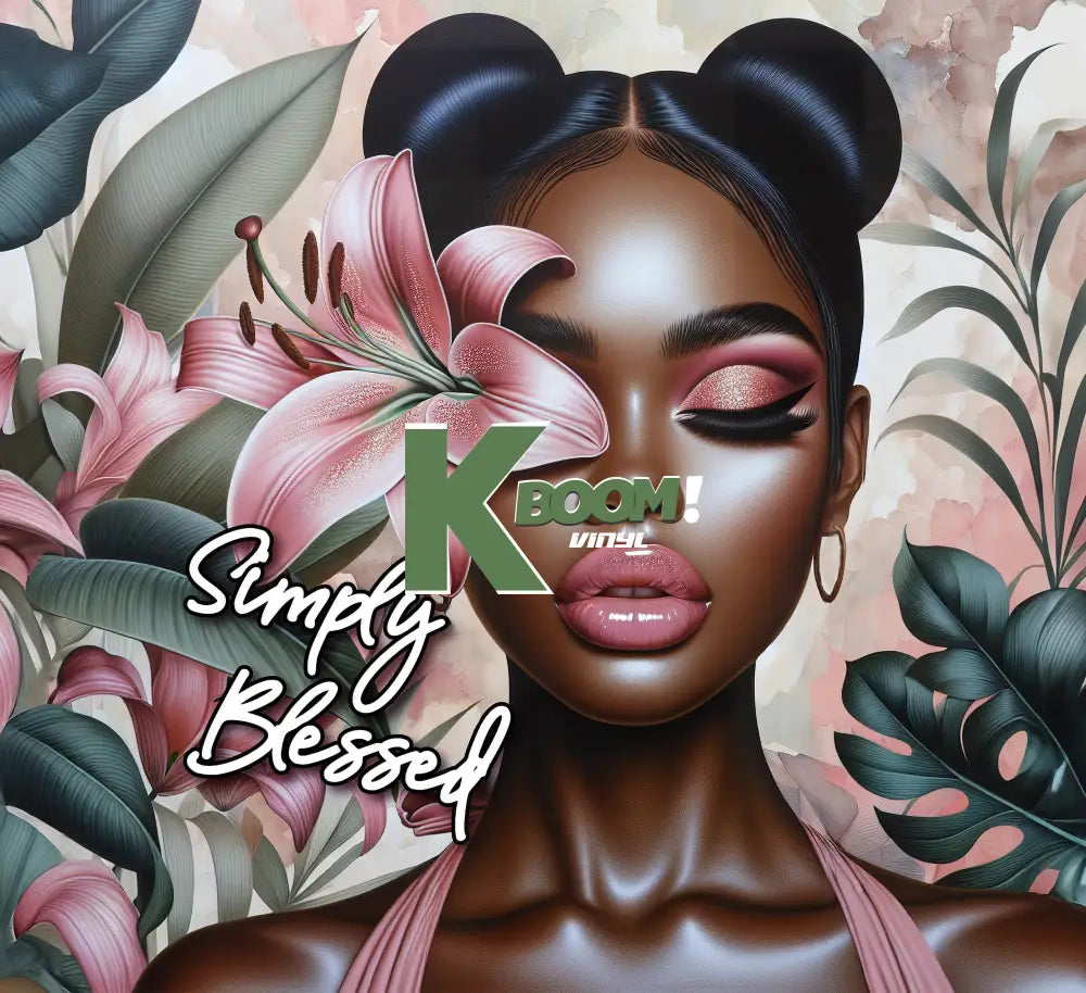 20 Oz Skinny Tumblers Affirmation Girl design 20 image to choice from 1