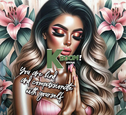 20 Oz Skinny Tumblers Affirmation Girl design 20 image to choice from 2