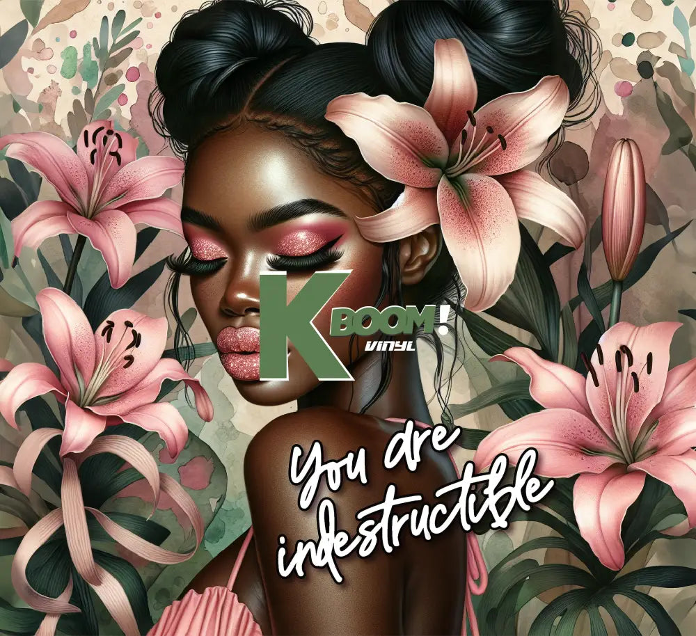 20 Oz Skinny Tumblers Affirmation Girl design 20 image to choice from 3