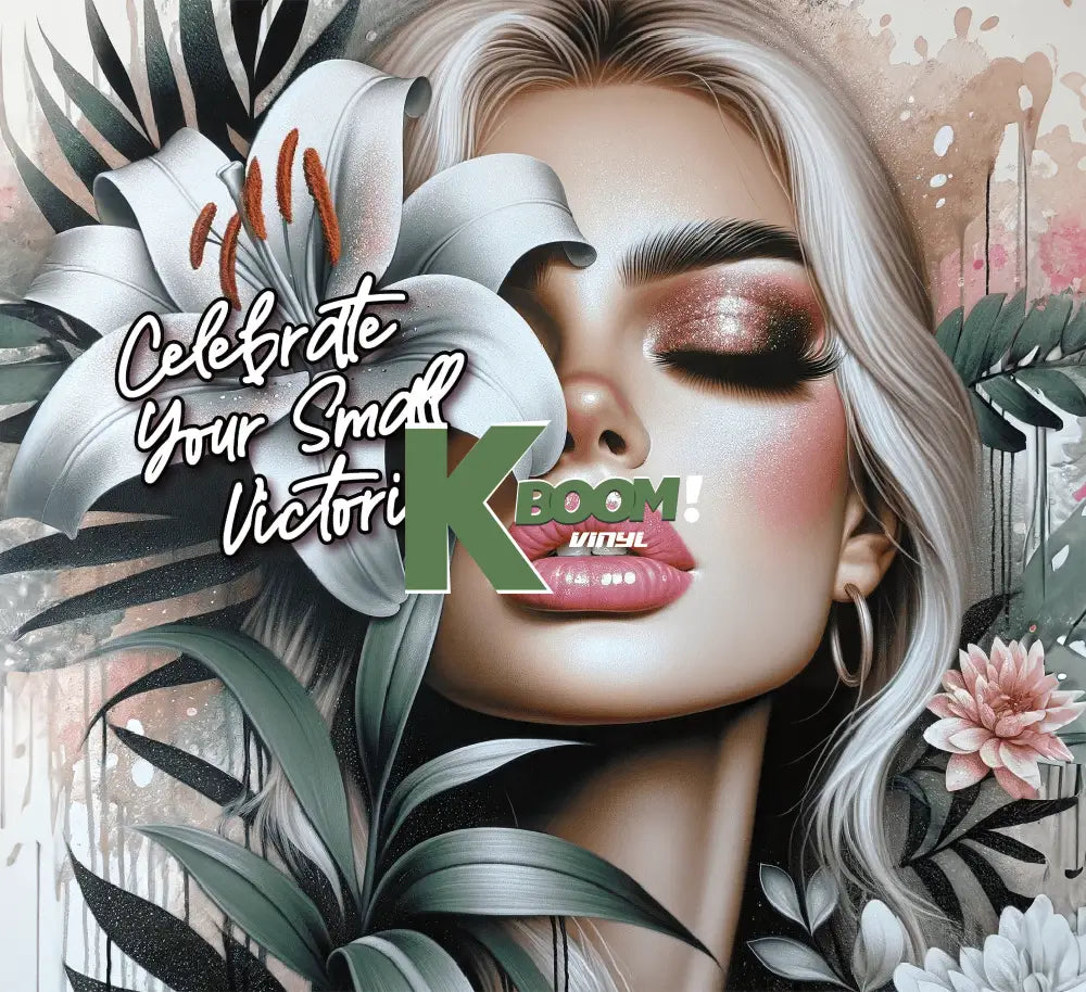 20 Oz Skinny Tumblers Affirmation Girl design 20 image to choice from 4