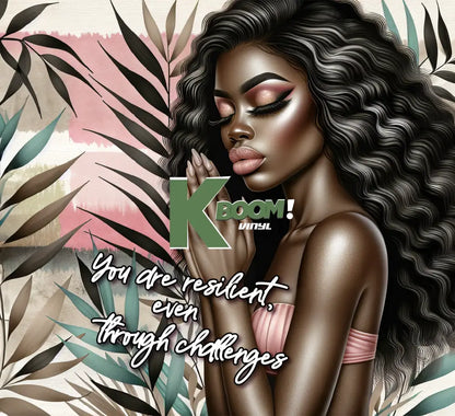 20 Oz Skinny Tumblers Affirmation Girl design 20 image to choice from 6