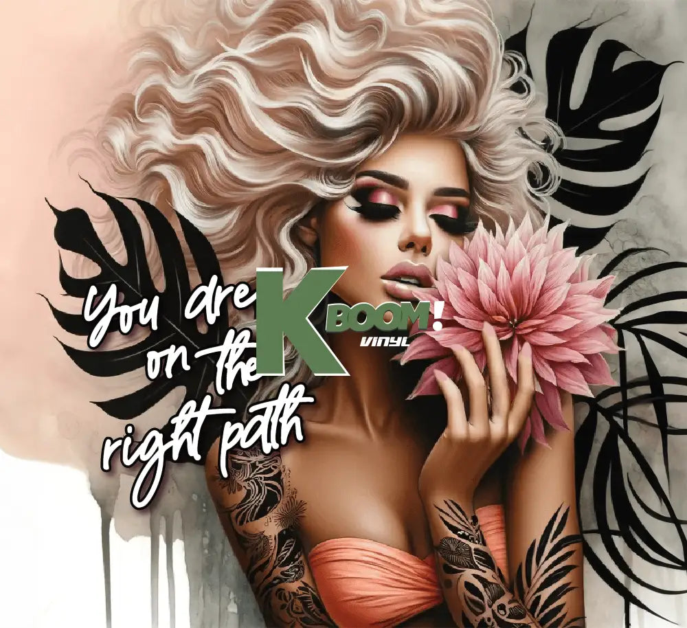 20 Oz Skinny Tumblers Affirmation Girl design 20 image to choice from 8