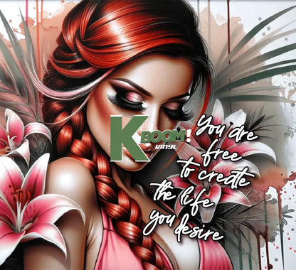 20 Oz Skinny Tumblers Affirmation Girl design 20 image to choice from 9