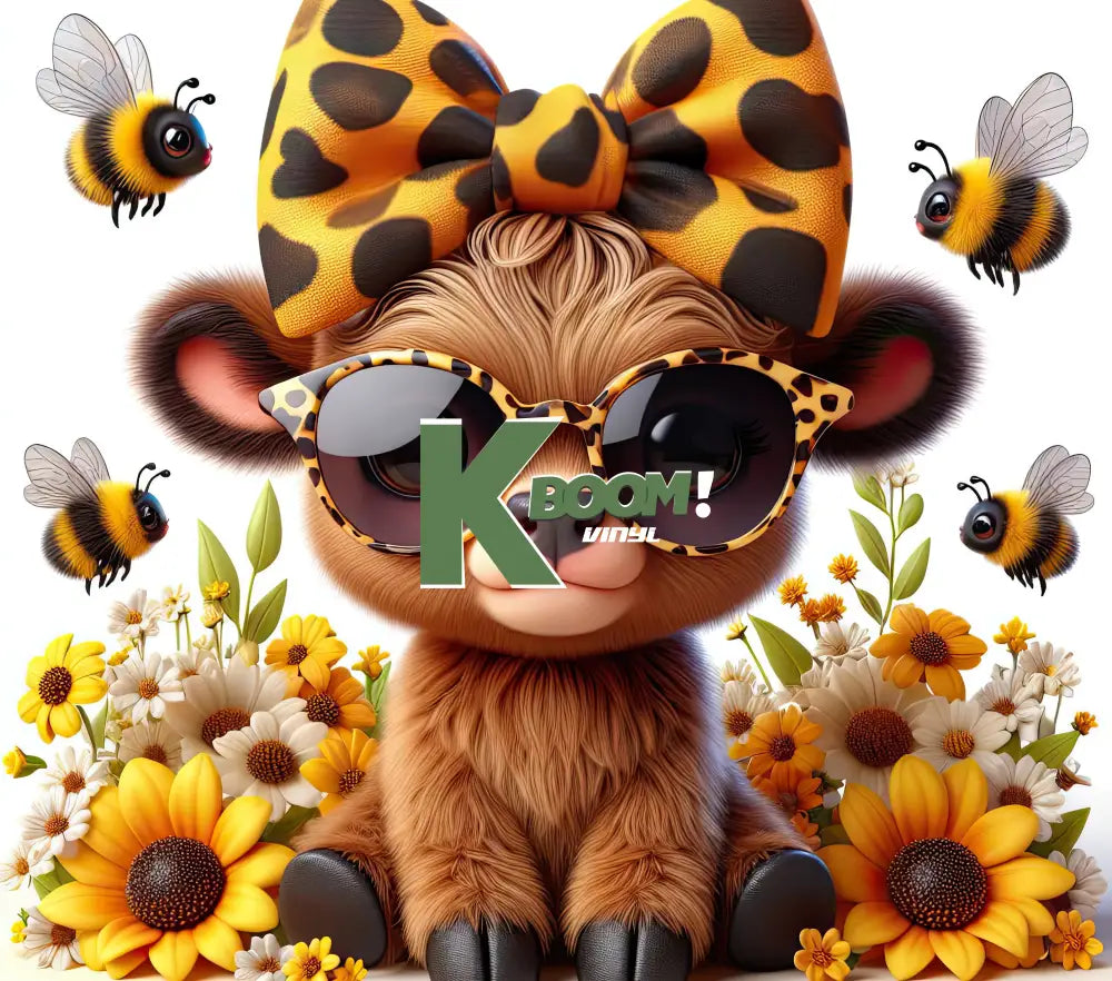 20 Oz Skinny Tumblers Baby Highland Cow design 13 image to choice from 12