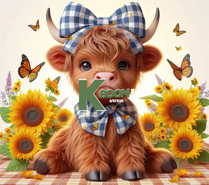 20 Oz Skinny Tumblers Baby Highland Cow design 13 image to choice from 3