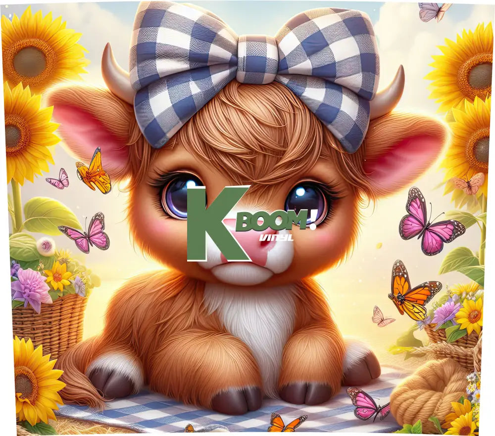 20 Oz Skinny Tumblers Baby Highland Cow design 13 image to choice from 8