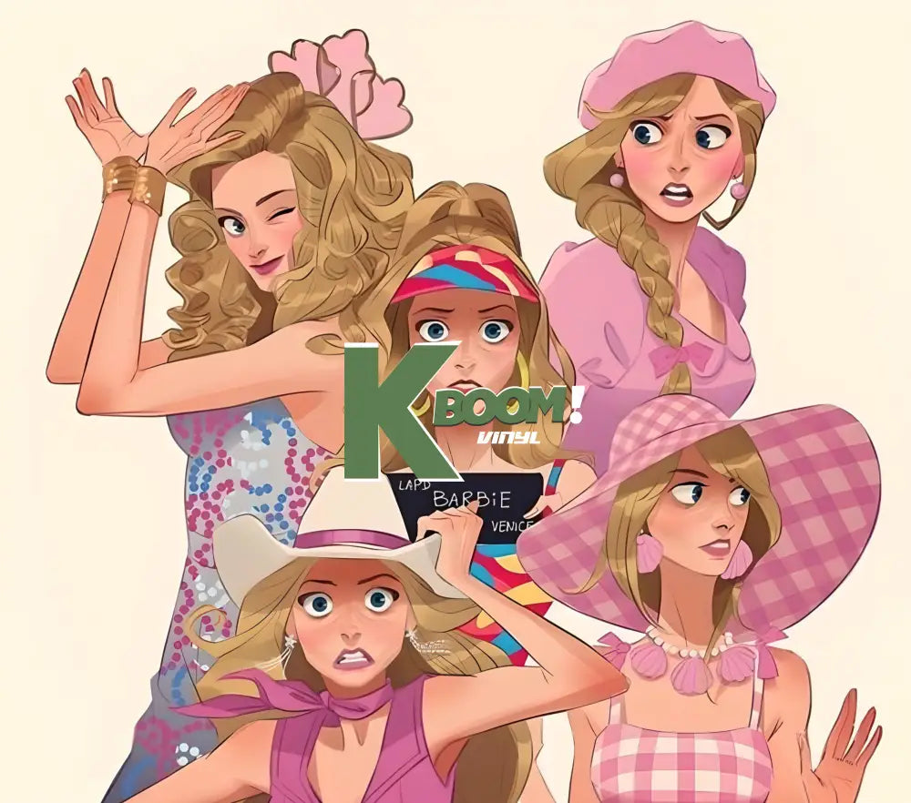 20 Oz Skinny Tumblers Barbie design 1 30 image to choice from 14