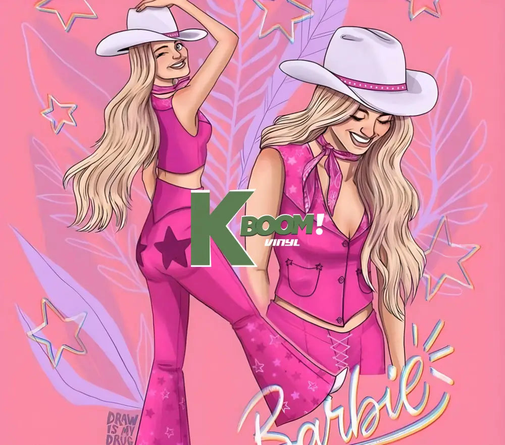 20 Oz Skinny Tumblers Barbie design 1 30 image to choice from 19