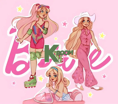 20 Oz Skinny Tumblers Barbie design 1 30 image to choice from 1