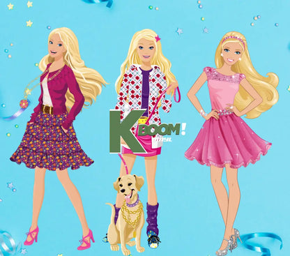 20 Oz Skinny Tumblers Barbie design 2 30 image to choice from 1