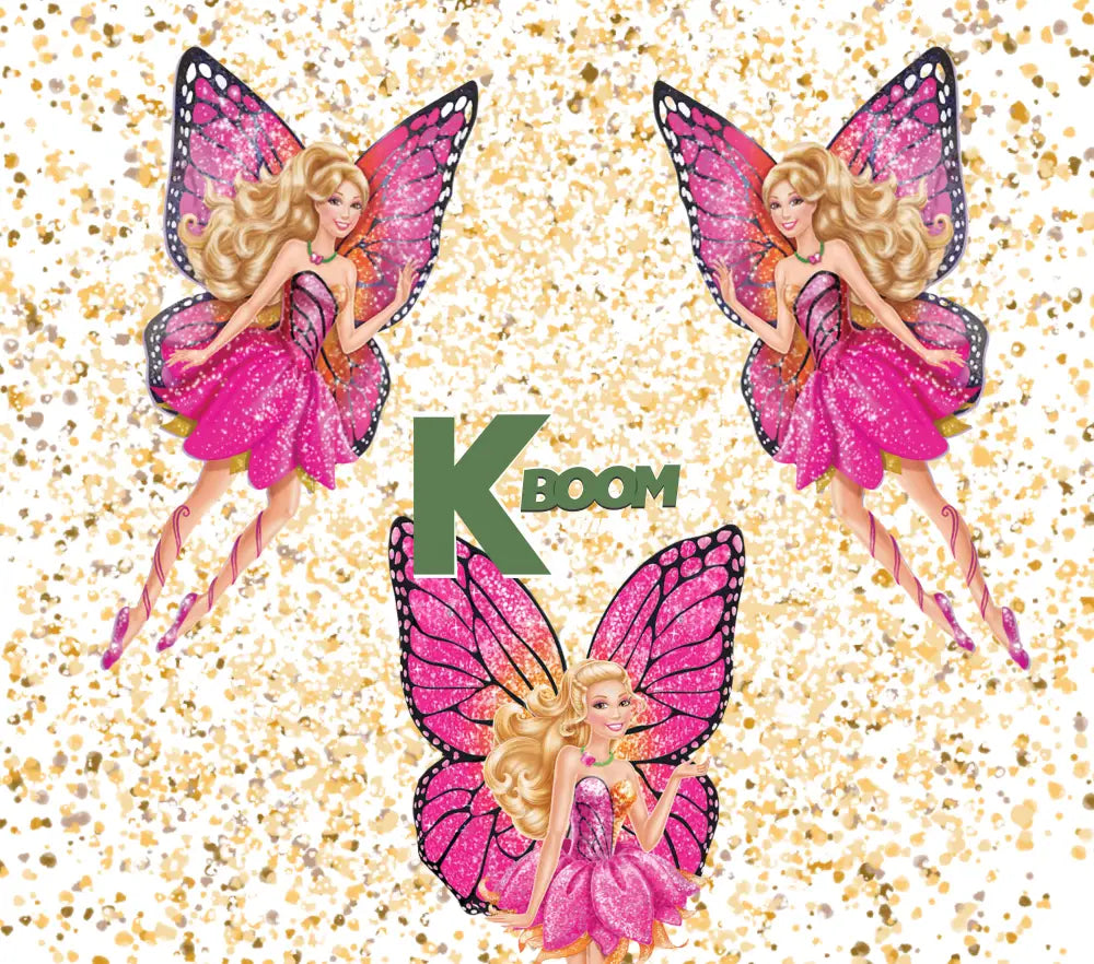 20 Oz Skinny Tumblers Barbie design 2 30 image to choice from 11