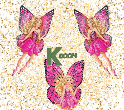 20 Oz Skinny Tumblers Barbie design 2 30 image to choice from 11