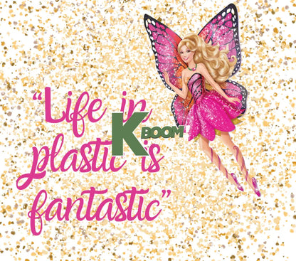 20 Oz Skinny Tumblers Barbie design 2 30 image to choice from 12