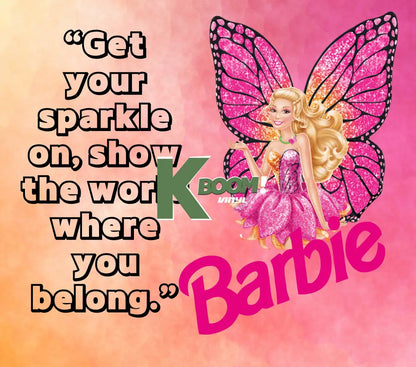 20 Oz Skinny Tumblers Barbie design 2 30 image to choice from 15