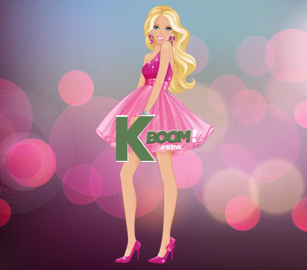 20 Oz Skinny Tumblers Barbie design 2 30 image to choice from 9