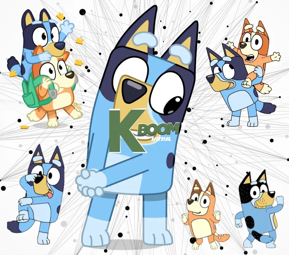 20 Oz Skinny Tumblers Bluey designs 26 image to choice from 19
