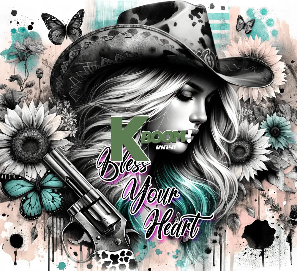 20 Oz Skinny Tumblers Cowgirl design 20 image to choice from 11