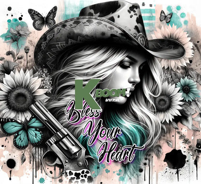 20 Oz Skinny Tumblers Cowgirl design 20 image to choice from 11