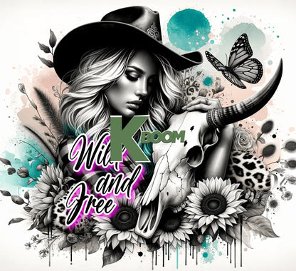 20 Oz Skinny Tumblers Cowgirl design 20 image to choice from 20