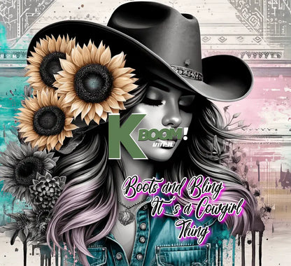 20 Oz Skinny Tumblers Cowgirl design 20 image to choice from 15