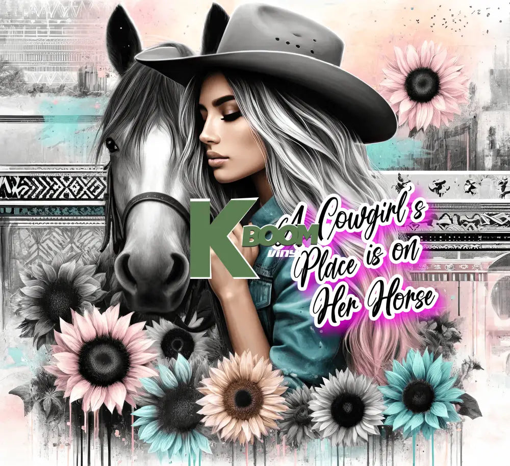 20 Oz Skinny Tumblers Cowgirl design 20 image to choice from 17