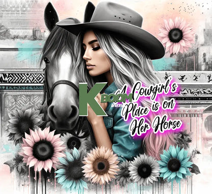 20 Oz Skinny Tumblers Cowgirl design 20 image to choice from 17