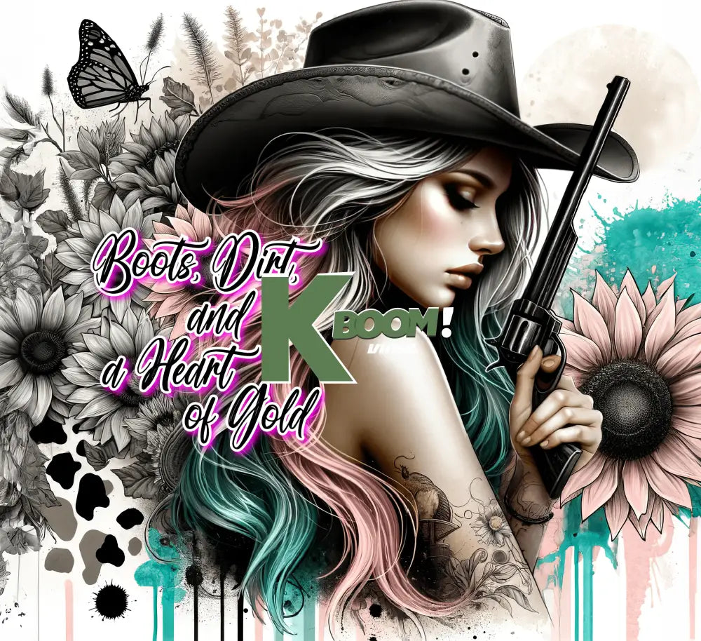 20 Oz Skinny Tumblers Cowgirl design 20 image to choice from 18