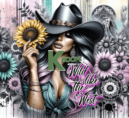 20 Oz Skinny Tumblers Cowgirl design 20 image to choice from 19