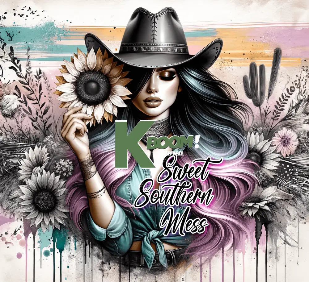 20 Oz Skinny Tumblers Cowgirl design 20 image to choice from 2