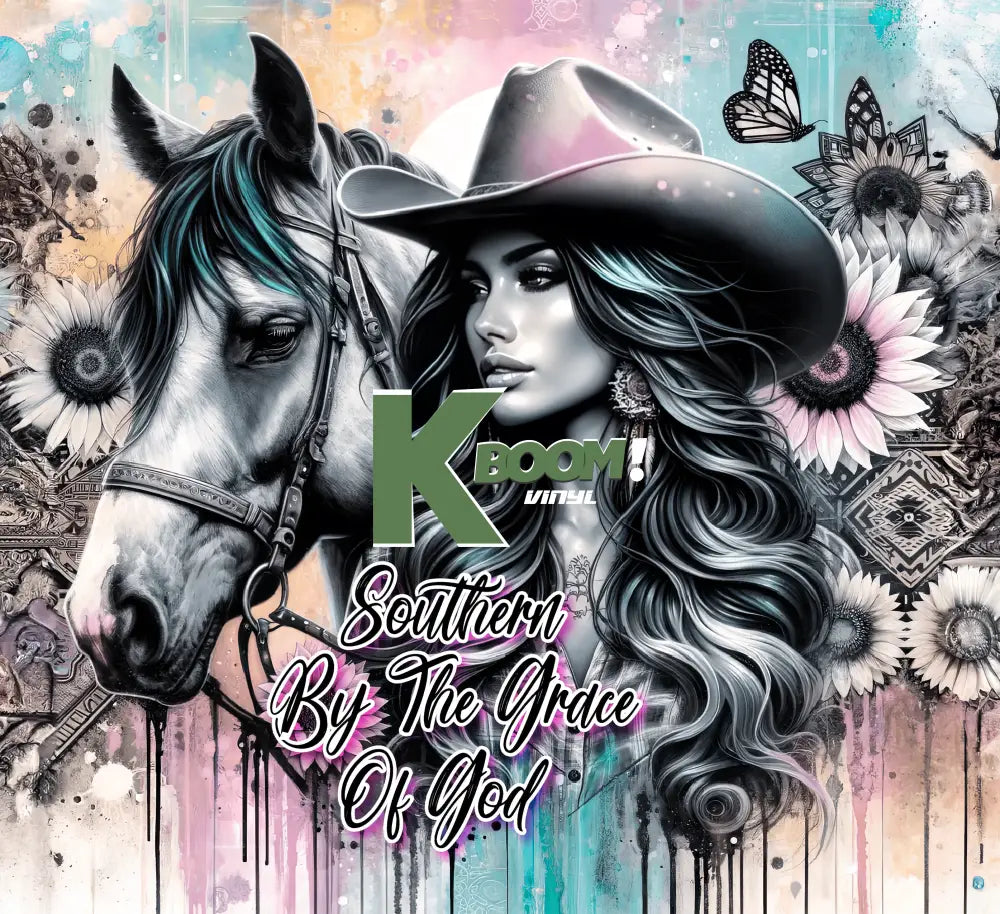 20 Oz Skinny Tumblers Cowgirl design 20 image to choice from 3