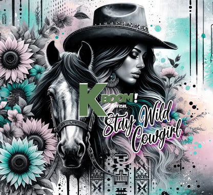 20 Oz Skinny Tumblers Cowgirl design 20 image to choice from 5