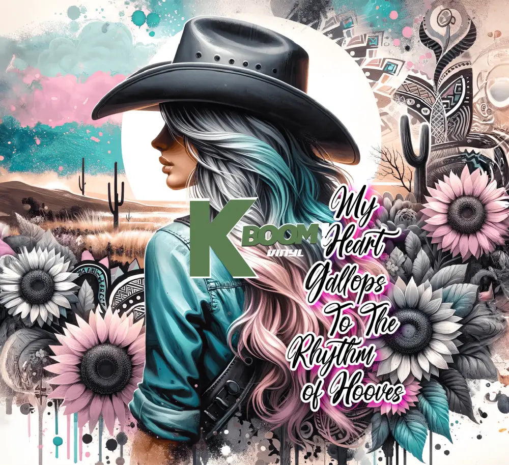 20 Oz Skinny Tumblers Cowgirl design 20 image to choice from 8