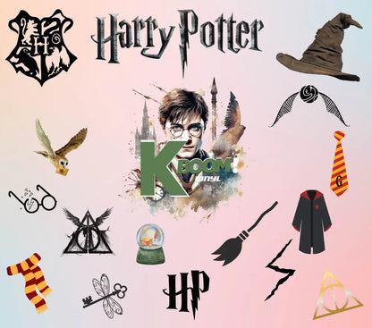 20 Oz Skinny Tumblers Harry Potter design 1 30 image to choice from 24