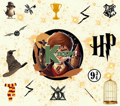 20 Oz Skinny Tumblers Harry Potter design 1 30 image to choice from 26