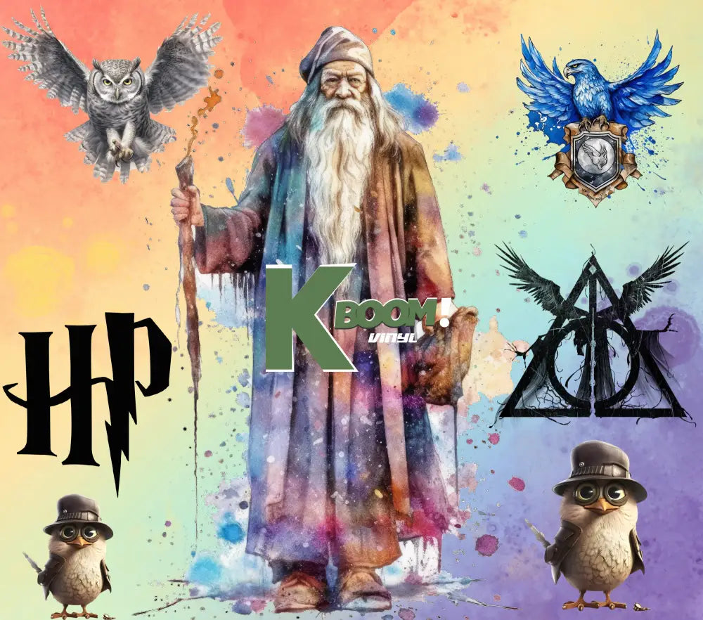 20 Oz Skinny Tumblers Harry Potter design 2 30 image to choice from 13